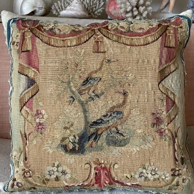 19th Century Aubusson Cushion