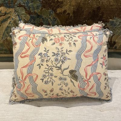 Small Pair Regency Chintz Cushions